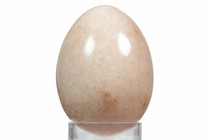 Polished Pink Calcite Egg - Utah #356233